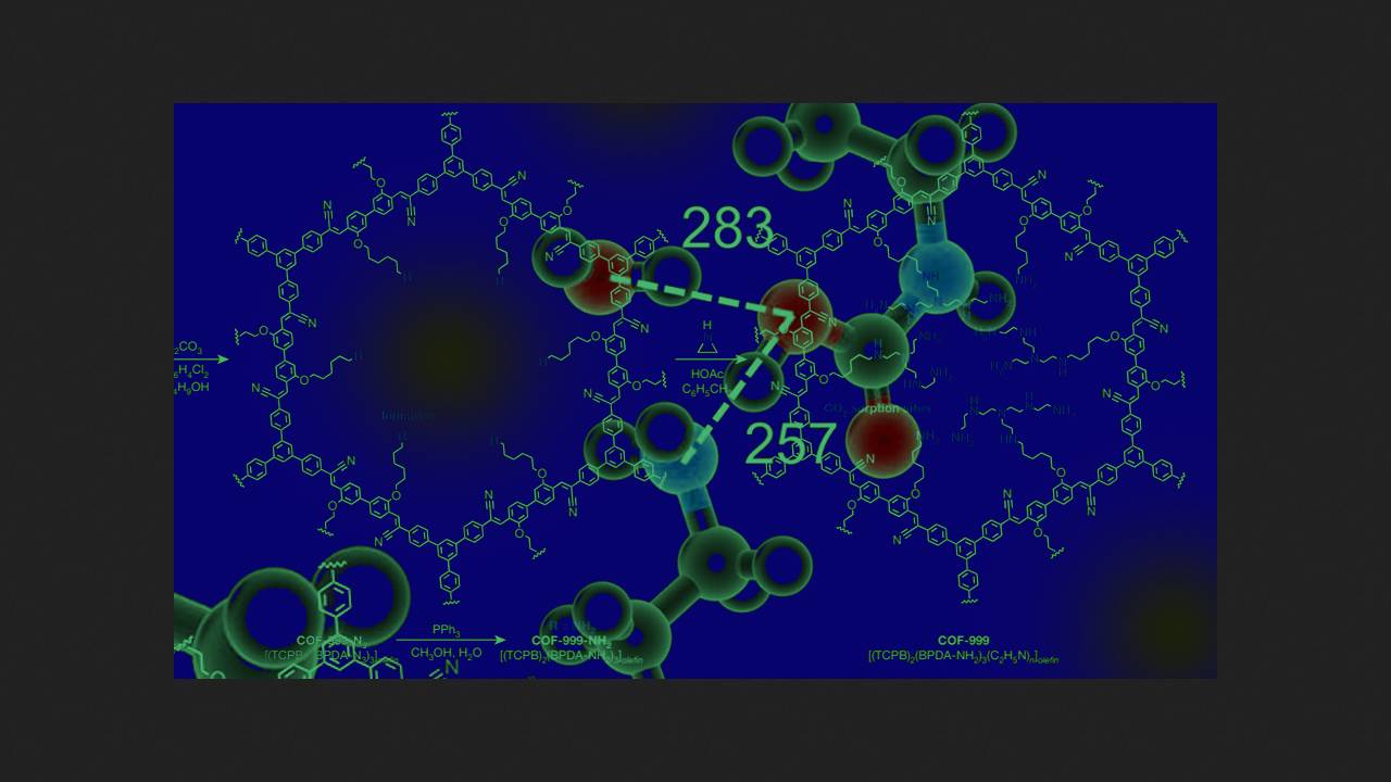 Ковалентный органический каркас выловил углекислый газ из воздуха